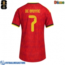 Fotballdrakt Dame Belgia Kevin De Bruyne #7 Hjemmedrakt VM 2026 Kortermet